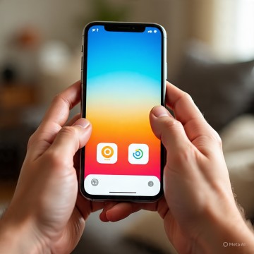 Ilustrasi Pinjam Online (Meta AI)